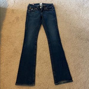 TRUE RELIGION Darkwash Flare Jeans